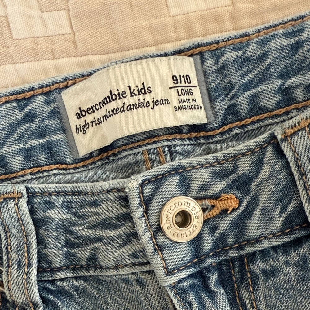 Abercrombie Kids Girls 9/10 Long jeans